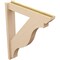 Ekena Millwork 5 1/2-in W x 30-in D x 36-in H Funston Slat Rough Cedar Woodgrain TimberThane Outlooker, Primed Tan OUTUR055X30X36FST24RCPR - alternate 3